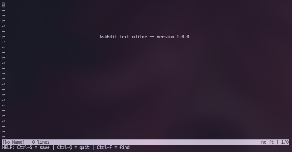 Terminal Text Editor
